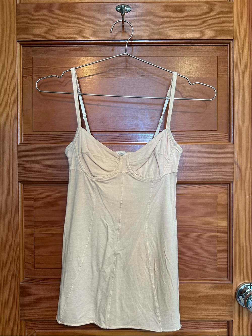 Aritzia Wilfred Light Blush Bustier Tank